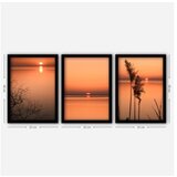WALLXPERT uramljena slika iz 3 dela sunset (3SC55) Cene