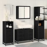  Set namještaja za kupaonicu 3 kom. Crni hrast 80 x 33 x 60 cm | shoptok.hr