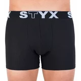 STYX MEN'S BOXERS LONG SPORTS RUBBER Muške bokserice, crna, veličina