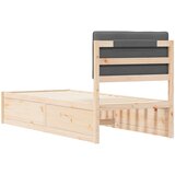 Krevetni okvir s tapiciranim uzglavljem Tamno siva 80 x 200 cm | shoptok.hr