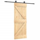 vidaXL Drsna vrata s kompletom vodil 70x210 cm trdna borovina, (20999166) Cene