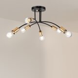  plafonski luster anya 6xE27/15W/230V crna/zlatna | Eponuda.com