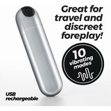 Crushious IMOAN RECHARGEABLE VIBRATING BULLET SILVER | Shoptok.si