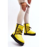 Boto Women's Snow Boots with Yellow Laces Lilara | Shoptok.si