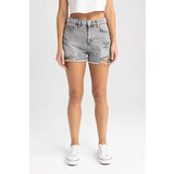 Defacto Normal Waist Cropped Side Leg Jean Shorts | shoptok.hr