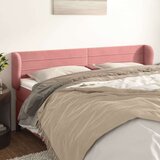 Uzglavlje s ušima ružičasto 203x23x78/88 cm baršunasto Cijene