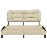  Okvir kreveta s LED-om bez madraca Hvar krem 140x190 cm Tkanina | shoptok.hr