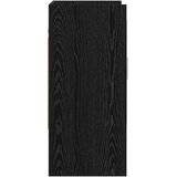  Polica na zidu Zidna montaža Crni hrast 80 x 36 x 80 cm | shoptok.hr