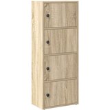 vidaXL Knjižna omara sonoma hrast 40x24x102 cm inženirski les | Shoptok.si