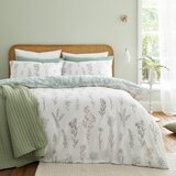 Bianca Bela/zelena bombažna posteljnina za zakonsko posteljo 200x200 cm Wild Flowers – | Shoptok.si