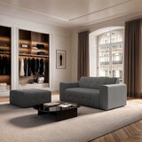 Rodier Siv žameten tabure Tuil – | Shoptok.si