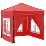  zložljiv vrtni šotor s stranicami rdeč 2x2 m, (20702827) | Shoptok.si
