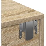 vidaXL Stenska polica s predali sonoma hrast 80x33x17 cm inž. les | Shoptok.si