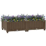 vidaXL Visoka greda 80x40x23 cm polipropilen Cene