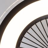  Brilagi - LED prigušiva svetiljka sa ventilatorom RONDA LED/48W/230V crna + daljinski upravljač | Eponuda.com