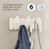 Umbra Bež jeklen stenski obešalnik 16 cm Tempo – | Shoptok.si