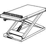 Edmolift Kompaktna dvižna miza, nosilnost 1500 kg, plošča DxŠ 1700 x 1000 mm, uporabni dvig 1100 mm | Shoptok.si