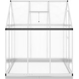  Staklenik s okvirom srebrni 169 x 169 x 202 cm aluminijski | shoptok.hr