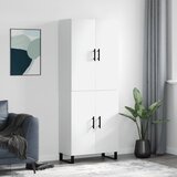  Visoka komoda bijela 69,5x34x180 cm konstruirano drvo | shoptok.hr