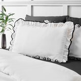 Catherine Lansfield Bijela 3-dijelna posteljina za bračni krevet 200x200 cm So Soft Mono Frill – | shoptok.hr