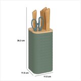 Five STALAK ZA NOŽEVE S 4 NOŽA I ŠKARAMA SENSIA 11,5X11,5X36,3CM BAMBUS/NEHRĐAJUĆI ČELIK RAZNE BOJE | shoptok.hr