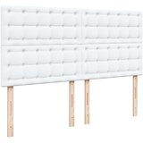 vidaXL Otomanski posteljni okvir z vzmetnico bel 180x200 cm um. usnje, (21608299) | Shoptok.si