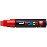 POSCA Uni flomaster; konica 15 mm ploščata; rdeč, (21290469) Cene