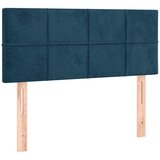  box spring s madracem LED tamnoplavi 100x200 cm baršun | shoptok.hr