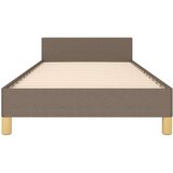  Posteljni okvir z vzglavjem taupe 80x200 cm blago, (20904404) | Shoptok.si