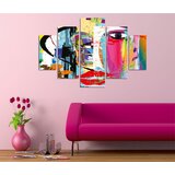  ST287 multicolor decorative mdf painting (5 pieces) Cene