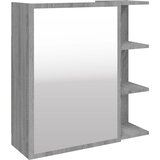 Maison Chic Kopalniška omarica - Kopalniški kabinet ogledalo siva sonoma 62,5x20,5x64 inženirski les, (21794433) Cene