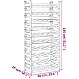  Stalak za vino za 60 boca PP složivi | shoptok.hr
