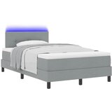  Krevet s opruga kutije Svjetlosiva 120 x 190 cm tkanina | shoptok.hr