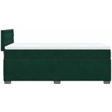 Box spring krevet s madracem tamnozeleni 90x190 cm baršunasti | shoptok.hr