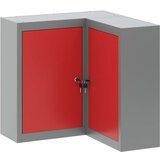 vidaXL Omara za orodje Siva, Rdeča Jeklo 55 x 55 x 55 cm | Shoptok.si