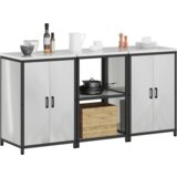  Kuhinjski set za pohranu 3 pcs Srebrna 180 x 50 x 92 cm | shoptok.hr