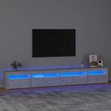 The Living Store TV omarica z LED lučkami betonsko siva 270x35x40 cm - TV Omarica, (21376412) Cene