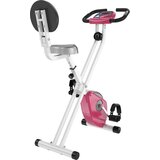 HOMCOM zložljivo sobno kolo s 5 nastavljivimi položaji in 8 stopnjami magnetne upornosti, X-okvir, 43x97x109cm, roza in bela, (20752869) | Shoptok.si