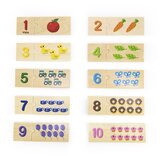 Viga drveni set slagalica odgovara Montessori slagalici s brojevima | shoptok.hr
