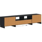  5-dijelni LED TV ormarić Crna Konstruirano drvo - Crna 81 cm | shoptok.hr