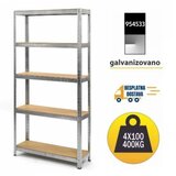 SmartStorage polica metal medijapan 180x90x40cm 5x100kg