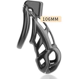 Naja-Cobra Chastity Cage Black L