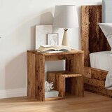  Noćni ormarić boja staro drvo 40x30x40 cm od konstruiranog drva | shoptok.hr