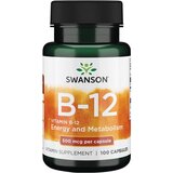 Swanson vitamin B12, 500 mcg, 100 Kapsula - Energija i Podrška Metabolizmu