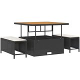  Sjedeća garnitura za vrt s jastukom 8 pcs Crna Poli ratan | shoptok.hr