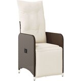 vidaXL Vrtna bistro garnitura 9-delna z blazinami rjav poli ratan, (21324104) | Shoptok.si