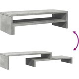 vidaXL Stalak za monitor siva boja betona 54x22x15 cm drveni | shoptok.hr