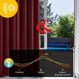 DECONOVO zatemnitvena termo zavesa z obročki – 140 × 240 cm odprta embalaža | Shoptok.si