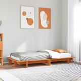 Maison Chic Posteljni okvir - Enojna postelja - Postelja za odrasle brez vzmetnice voščeno rjav 90x200 cm borovina-J8228, (21766966) | Shoptok.si