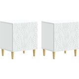  Noćni ormarić 2 pcs Bijela 43 x 34,5 x 50 cm Konstruirano drvo | Eponuda.ba